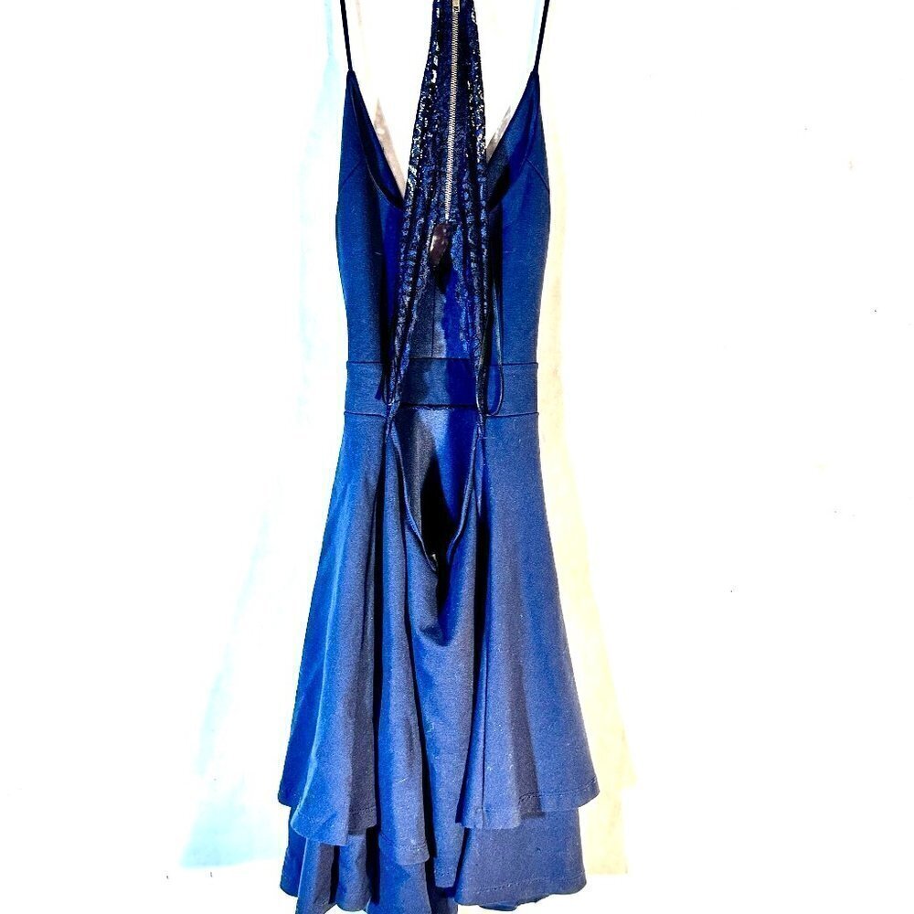 Windsor Dress Size Medium BLue Sexy Open Back Tulip Balletcore Ballerina - Picture 2 of 8